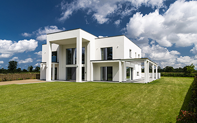  The StoRend Flex render system, installed on six new Octagon Park homes, designed to meet the requirements of the Passivhaus Plus standard Gallery Image