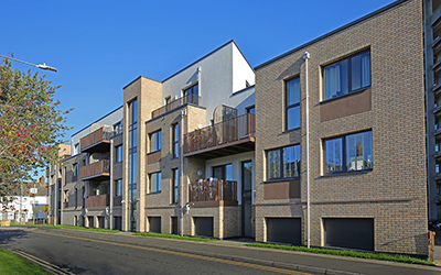  StoTherm Mineral external wall insulation with StoCleyer B mineral brick slips and StoSilco render as the façade finish Gallery Image