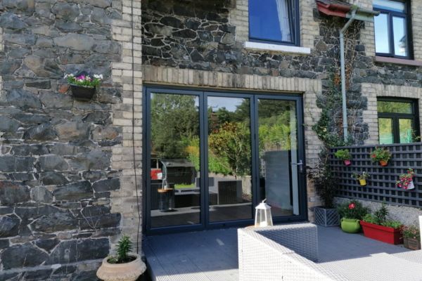 Anthracite Grey Aluminium Bifold doors Gallery Image