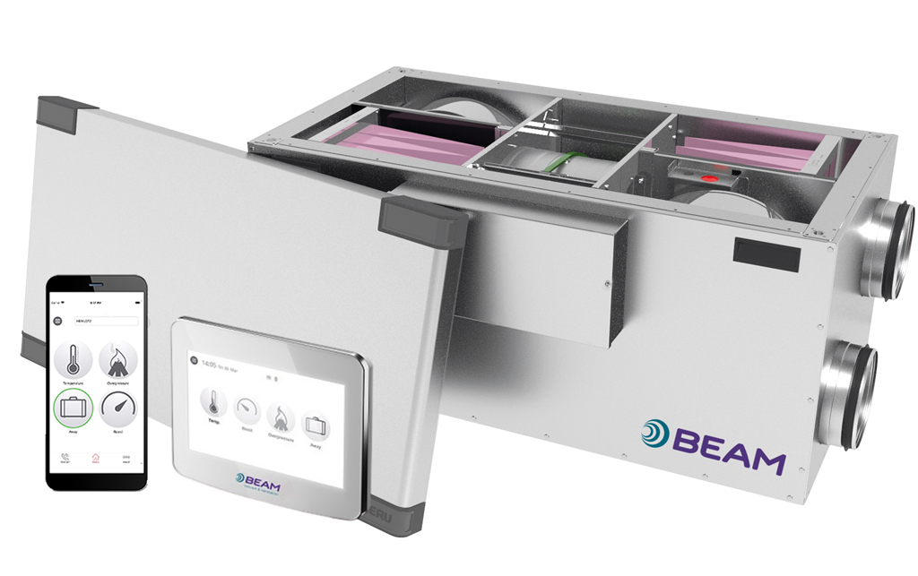 BEAM HERU Rotary Mechanical Ventilation with Heat Recovery (MVHR) System Gallery Image